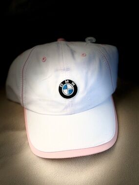 BMW White and Pink Baseball Cap